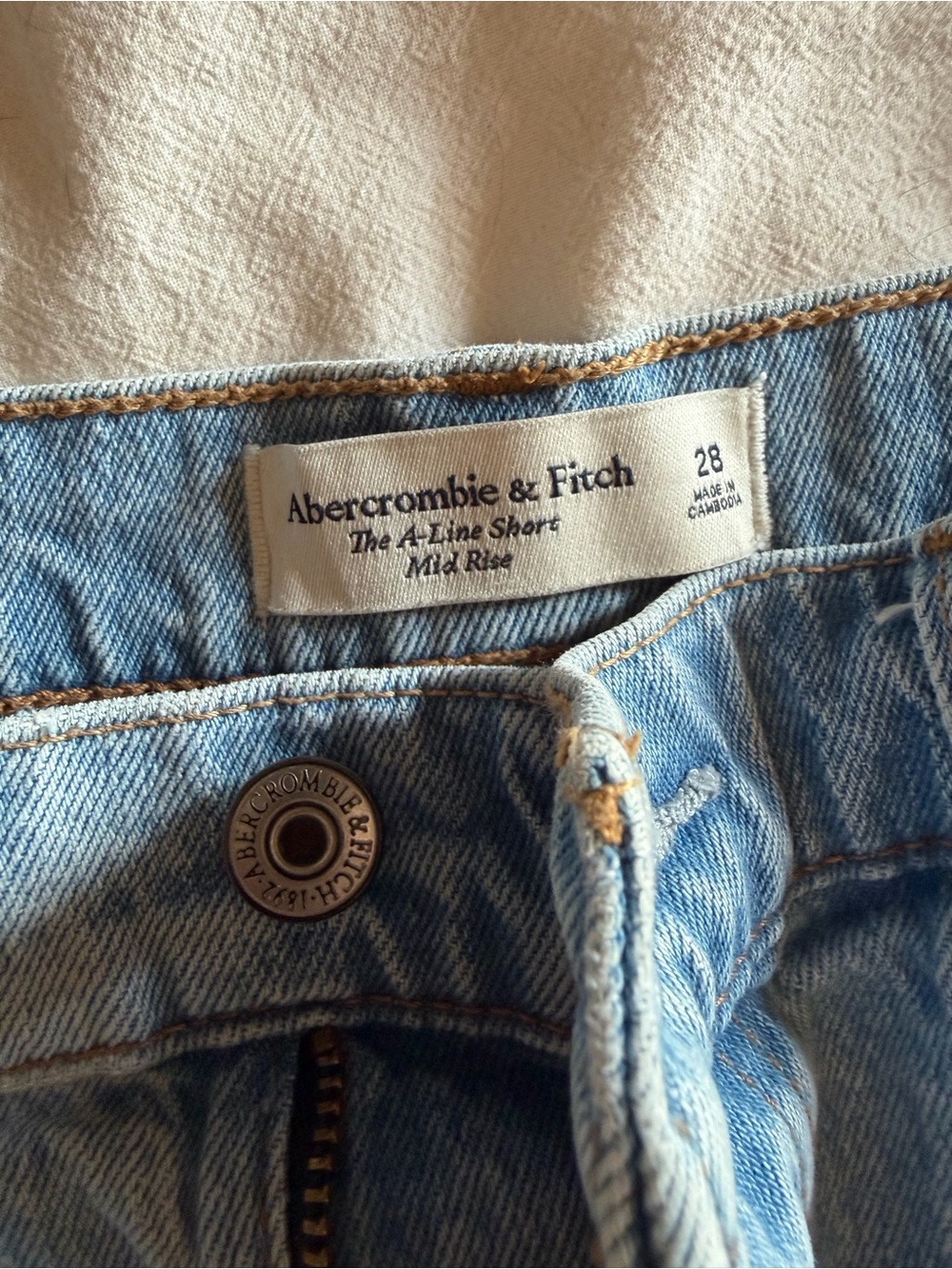 Abercrombie & Fitch Mid-Rise A-Line Shorts - Picture 2 of 7